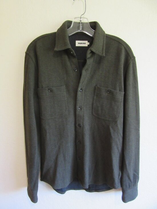 Taylor Stitch Other - Taylor Stitch Gray Organic Cotton 38 Herringbone Shirt Jacket